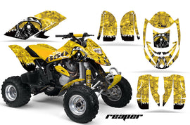 ATV Graphics Kit Decal Quad Wrap For Can-Am Bombardier DS650 DS 650 REAPER YELLOW-atv motorcycle utv parts accessories gear helmets jackets gloves pantsAll Terrain Depot