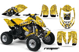 ATV Graphics Kit Decal Quad Wrap For Can-Am Bombardier DS650 DS 650 REAPER YELLOW