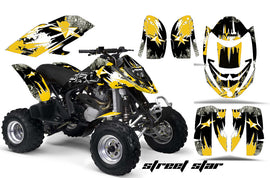 ATV Graphics Kit Decal Quad Wrap For Can-Am Bombardier DS650 DS 650 STREET STAR YELLOW-atv motorcycle utv parts accessories gear helmets jackets gloves pantsAll Terrain Depot