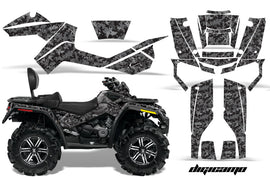 ATV Graphics Kit Decal Wrap For CanAm Outlander Max 500/800 2006-2012 DIGICAMO BLACK-atv motorcycle utv parts accessories gear helmets jackets gloves pantsAll Terrain Depot