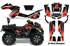 ATV Graphics Kit Decal Wrap For CanAm Outlander Max 500/800 2006-2012 TRIBAL RED BLACK-atv motorcycle utv parts accessories gear helmets jackets gloves pantsAll Terrain Depot