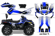 Load image into Gallery viewer, ATV Graphics Kit Decal Wrap For CanAm Outlander Max 500/800 2006-2012 CARBONX BLUE-atv motorcycle utv parts accessories gear helmets jackets gloves pantsAll Terrain Depot