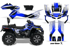 ATV Graphics Kit Decal Wrap For CanAm Outlander Max 500/800 2006-2012 CARBONX BLUE-atv motorcycle utv parts accessories gear helmets jackets gloves pantsAll Terrain Depot