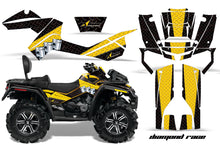 Load image into Gallery viewer, ATV Graphics Kit Decal Wrap For CanAm Outlander Max 500/800 2006-2012 DIAMOND RACE YELLOW BLACK-atv motorcycle utv parts accessories gear helmets jackets gloves pantsAll Terrain Depot