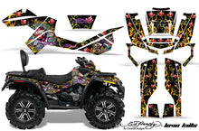 Load image into Gallery viewer, ATV Graphics Kit Decal Wrap For CanAm Outlander Max 500/800 2006-2012 EDHLK BLACK-atv motorcycle utv parts accessories gear helmets jackets gloves pantsAll Terrain Depot