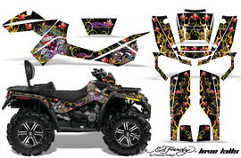 ATV Graphics Kit Decal Wrap For CanAm Outlander Max 500/800 2006-2012 EDHLK BLACK-atv motorcycle utv parts accessories gear helmets jackets gloves pantsAll Terrain Depot