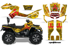 Load image into Gallery viewer, ATV Graphics Kit Decal Wrap For CanAm Outlander Max 500/800 2006-2012 MELTDOWN RED YELLOW-atv motorcycle utv parts accessories gear helmets jackets gloves pantsAll Terrain Depot