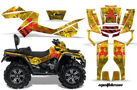 ATV Graphics Kit Decal Wrap For CanAm Outlander Max 500/800 2006-2012 MELTDOWN RED YELLOW-atv motorcycle utv parts accessories gear helmets jackets gloves pantsAll Terrain Depot