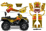 ATV Graphics Kit Decal Wrap For CanAm Outlander Max 500/800 2006-2012 MELTDOWN RED YELLOW
