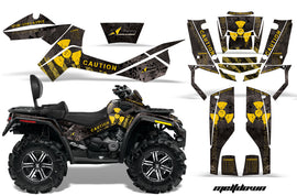 ATV Graphics Kit Decal Wrap For CanAm Outlander Max 500/800 2006-2012 MELTDOWN YELLOW BLACK-atv motorcycle utv parts accessories gear helmets jackets gloves pantsAll Terrain Depot