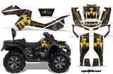 ATV Graphics Kit Decal Wrap For CanAm Outlander Max 500/800 2006-2012 MELTDOWN YELLOW BLACK