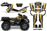 ATV Graphics Kit Decal Wrap For CanAm Outlander Max 500/800 2006-2012 HATTER BLACK YELLOW