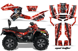 ATV Graphics Kit Decal Wrap For CanAm Outlander Max 500/800 2006-2012 HATTER RED BLACK-atv motorcycle utv parts accessories gear helmets jackets gloves pantsAll Terrain Depot