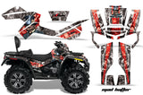 ATV Graphics Kit Decal Wrap For CanAm Outlander Max 500/800 2006-2012 HATTER RED SILVER