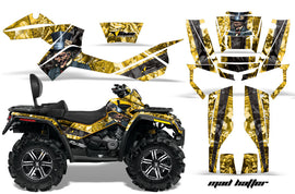 ATV Graphics Kit Decal Wrap For CanAm Outlander Max 500/800 2006-2012 HATTER YELLOW BLACK-atv motorcycle utv parts accessories gear helmets jackets gloves pantsAll Terrain Depot