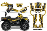 ATV Graphics Kit Decal Wrap For CanAm Outlander Max 500/800 2006-2012 HATTER YELLOW BLACK