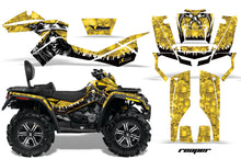 Load image into Gallery viewer, ATV Graphics Kit Decal Wrap For CanAm Outlander Max 500/800 2006-2012 REAPER YELLOW-atv motorcycle utv parts accessories gear helmets jackets gloves pantsAll Terrain Depot