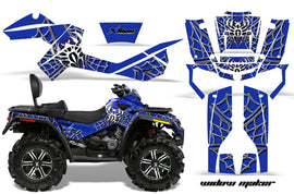 ATV Graphics Kit Decal Wrap For CanAm Outlander Max 500/800 2006-2012 WIDOW BLUE BLACK-atv motorcycle utv parts accessories gear helmets jackets gloves pantsAll Terrain Depot