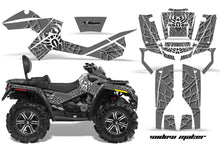 Load image into Gallery viewer, ATV Graphics Kit Decal Wrap For CanAm Outlander Max 500/800 2006-2012 WIDOW SILVER BLACK-atv motorcycle utv parts accessories gear helmets jackets gloves pantsAll Terrain Depot