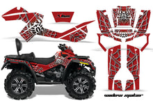 Load image into Gallery viewer, ATV Graphics Kit Decal Wrap For CanAm Outlander Max 500/800 2006-2012 WIDOW SILVER RED-atv motorcycle utv parts accessories gear helmets jackets gloves pantsAll Terrain Depot