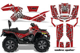 ATV Graphics Kit Decal Wrap For CanAm Outlander Max 500/800 2006-2012 WIDOW SILVER RED