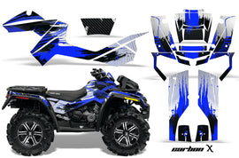 ATV Graphics Kit Decal Wrap For CanAm Outlander XMR 500/800 2006-2012 CARBONX BLUE-atv motorcycle utv parts accessories gear helmets jackets gloves pantsAll Terrain Depot