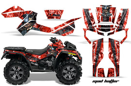 ATV Graphics Kit Decal Wrap For CanAm Outlander XMR 500/800 2006-2012 HATTER RED BLACK-atv motorcycle utv parts accessories gear helmets jackets gloves pantsAll Terrain Depot