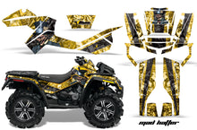 Load image into Gallery viewer, ATV Graphics Kit Decal Wrap For CanAm Outlander XMR 500/800 2006-2012 HATTER YELLOW BLACK-atv motorcycle utv parts accessories gear helmets jackets gloves pantsAll Terrain Depot