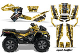 ATV Graphics Kit Decal Wrap For CanAm Outlander XMR 500/800 2006-2012 HATTER YELLOW BLACK
