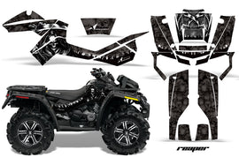 ATV Graphics Kit Decal Wrap For CanAm Outlander XMR 500/800 2006-2012 REAPER BLACK-atv motorcycle utv parts accessories gear helmets jackets gloves pantsAll Terrain Depot
