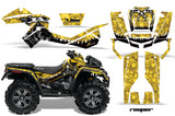 ATV Graphics Kit Decal Wrap For CanAm Outlander XMR 500/800 2006-2012 REAPER YELLOW