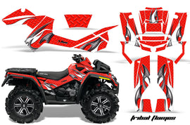 ATV Graphics Kit Decal Wrap For CanAm Outlander XMR 500/800 2006-2012 TRIBAL WHITE RED-atv motorcycle utv parts accessories gear helmets jackets gloves pantsAll Terrain Depot