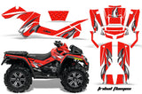 ATV Graphics Kit Decal Wrap For CanAm Outlander XMR 500/800 2006-2012 TRIBAL WHITE RED