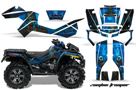 ATV Graphics Kit Decal Wrap For CanAm Outlander XMR 500/800 2006-2012 ZOMBIE BLUE-atv motorcycle utv parts accessories gear helmets jackets gloves pantsAll Terrain Depot