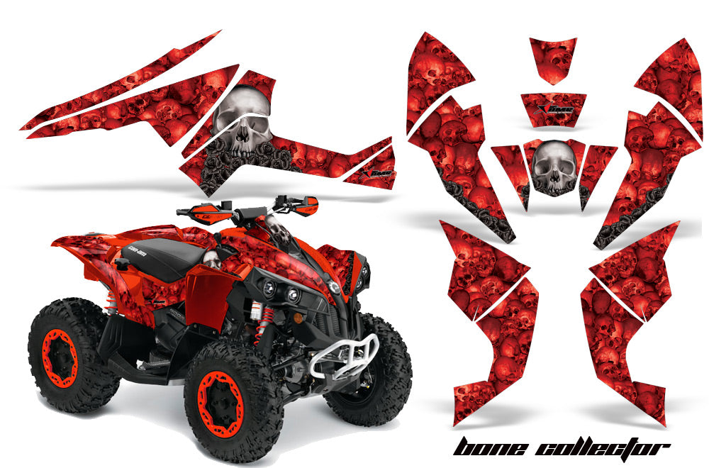 ATV Decal Graphics Kit Quad Wrap For Can-Am Renegade 500 X/R 800X/R 1000 BULLET PROOF RED-atv motorcycle utv parts accessories gear helmets jackets gloves pantsAll Terrain Depot