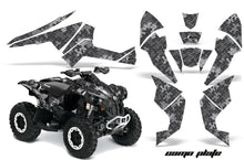 Load image into Gallery viewer, ATV Decal Graphics Kit Quad Wrap For Can-Am Renegade 500 X/R 800X/R 1000 CAMOPLATE BLACK-atv motorcycle utv parts accessories gear helmets jackets gloves pantsAll Terrain Depot