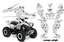 Load image into Gallery viewer, ATV Decal Graphics Kit Quad Wrap For Can-Am Renegade 500 X/R 800X/R 1000 CAMOPLATE WHITE-atv motorcycle utv parts accessories gear helmets jackets gloves pantsAll Terrain Depot