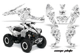 ATV Decal Graphics Kit Quad Wrap For Can-Am Renegade 500 X/R 800X/R 1000 CAMOPLATE WHITE