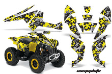 Load image into Gallery viewer, ATV Decal Graphics Kit Quad Wrap For Can-Am Renegade 500 X/R 800X/R 1000 CAMOPLATE YELLOW-atv motorcycle utv parts accessories gear helmets jackets gloves pantsAll Terrain Depot