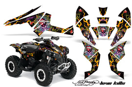 ATV Decal Graphics Kit Quad Wrap For Can-Am Renegade 500 X/R 800X/R 1000 EDHLK BLACK-atv motorcycle utv parts accessories gear helmets jackets gloves pantsAll Terrain Depot