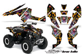 ATV Decal Graphics Kit Quad Wrap For Can-Am Renegade 500 X/R 800X/R 1000 EDHLK BLACK