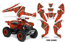 Load image into Gallery viewer, ATV Decal Graphics Kit Quad Wrap For Can-Am Renegade 500 X/R 800X/R 1000 FIRE CAMO RED-atv motorcycle utv parts accessories gear helmets jackets gloves pantsAll Terrain Depot