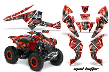 Load image into Gallery viewer, ATV Decal Graphics Kit Quad Wrap For Can-Am Renegade 500 X/R 800X/R 1000 HATTER RED SILVER-atv motorcycle utv parts accessories gear helmets jackets gloves pantsAll Terrain Depot