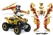 Load image into Gallery viewer, ATV Decal Graphics Kit Quad Wrap For Can-Am Renegade 500 X/R 800X/R 1000 HATTER RED YELLOW-atv motorcycle utv parts accessories gear helmets jackets gloves pantsAll Terrain Depot