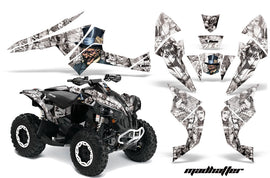 ATV Decal Graphics Kit Quad Wrap For Can-Am Renegade 500 X/R 800X/R 1000 HATTER WHITE-atv motorcycle utv parts accessories gear helmets jackets gloves pantsAll Terrain Depot