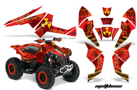 ATV Decal Graphics Kit Quad Wrap For Can-Am Renegade 500 X/R 800X/R 1000 MELTDOWN YELLOW RED-atv motorcycle utv parts accessories gear helmets jackets gloves pantsAll Terrain Depot