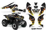 ATV Decal Graphics Kit Quad Wrap For Can-Am Renegade 500 X/R 800X/R 1000 MOTORHEAD BLACK