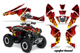 ATV Decal Graphics Kit Quad Wrap For Can-Am Renegade 500 X/R 800X/R 1000 MOTORHEAD RED
