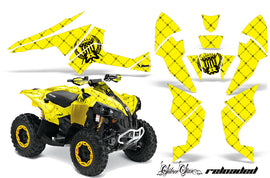 ATV Decal Graphics Kit Quad Wrap For Can-Am Renegade 500 X/R 800X/R 1000 RELOADED BLACK YELLOW-atv motorcycle utv parts accessories gear helmets jackets gloves pantsAll Terrain Depot