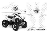 ATV Decal Graphics Kit Quad Wrap For Can-Am Renegade 500 X/R 800X/R 1000 RELOADED BLACK WHITE